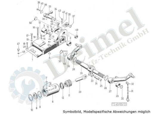 Hydraulisches Hubwerk bis Fzg. Nr. 24455