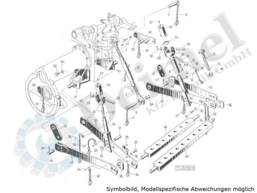 Gestänge zum Hubwerk ab Fzg. Nr. 18341