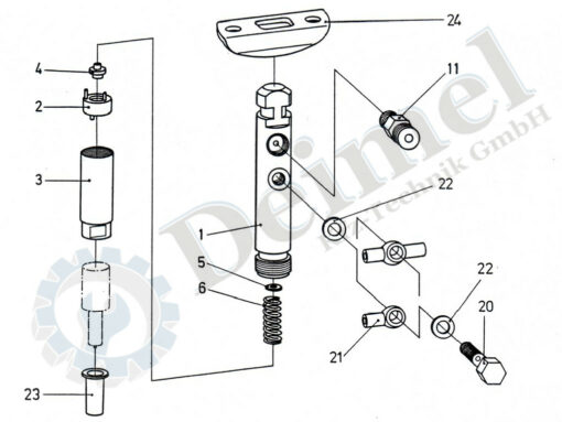 Düsenhalter H1B2.60-90 F&M