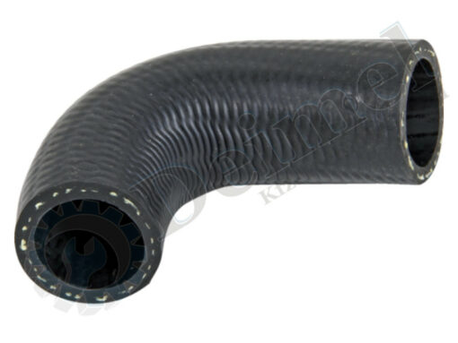 Formschlauch für die Ölrücklaufleitung des Turbolader, schwarz, Innendurchmesser 21,5mm, ca. 90° gebogen. Nachbau