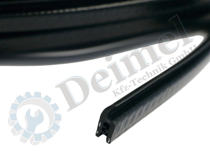 Klemmprofil mit Fahne oben gerade, Klemmbereicht 1-4mm, Breite max. 8,3mm, Höhe Klemmbereich 10,8mm, Höhe Fahne 9,2mm