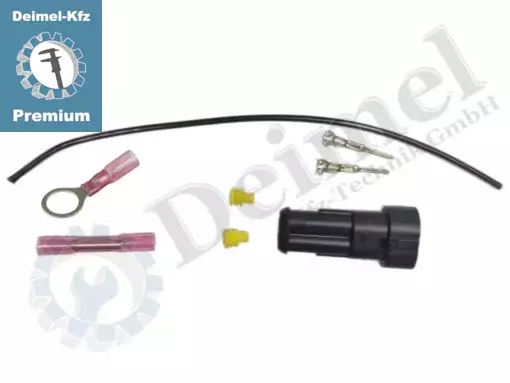 Satz mit Kabel, Stecker und 2poligem Steckergehäuse AMP